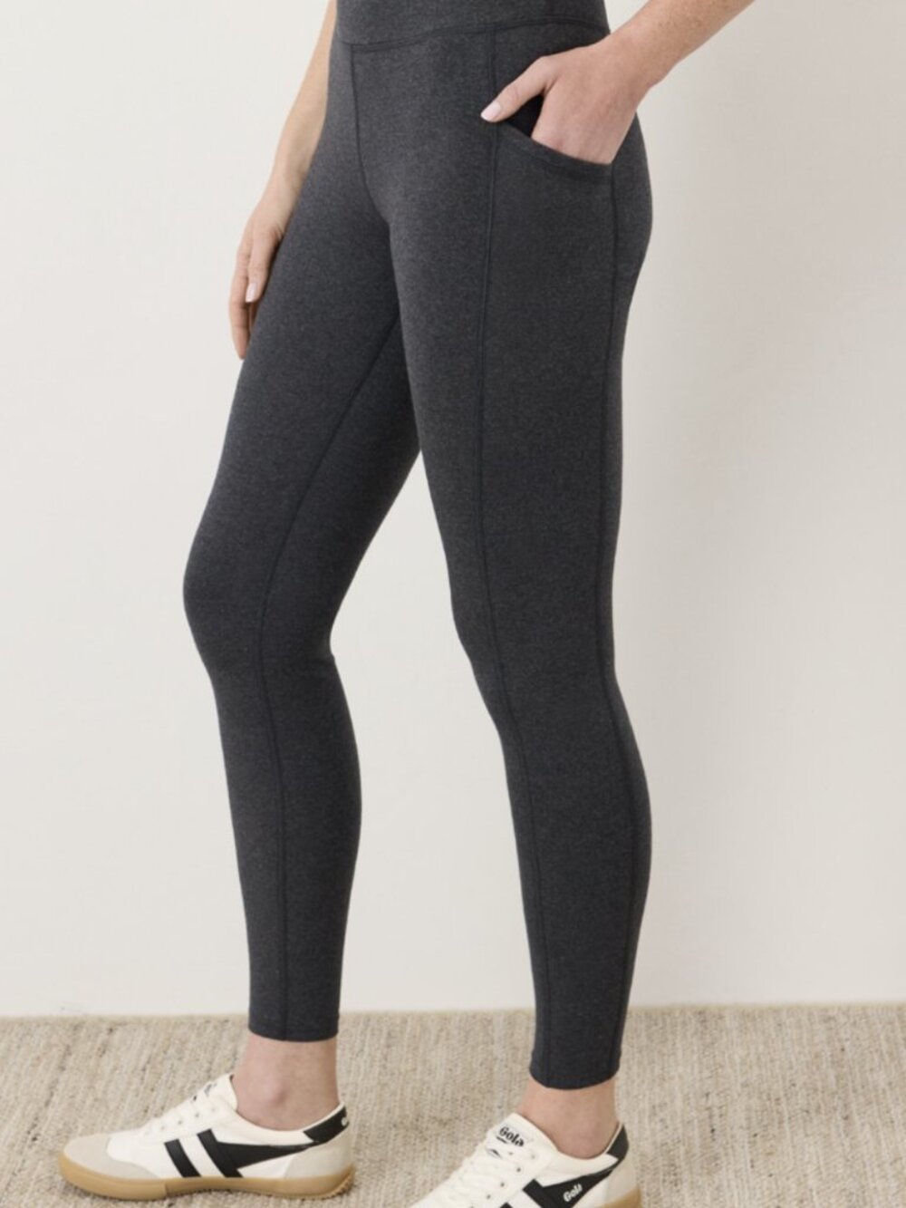 Pact On the Go-To Pocket Leggings Charcoal Heather M